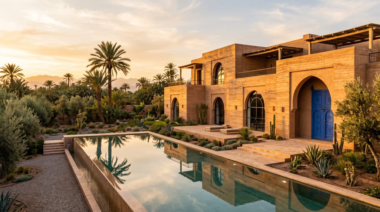 Villa de Marrakech avec piscine (visuel généré par IA)